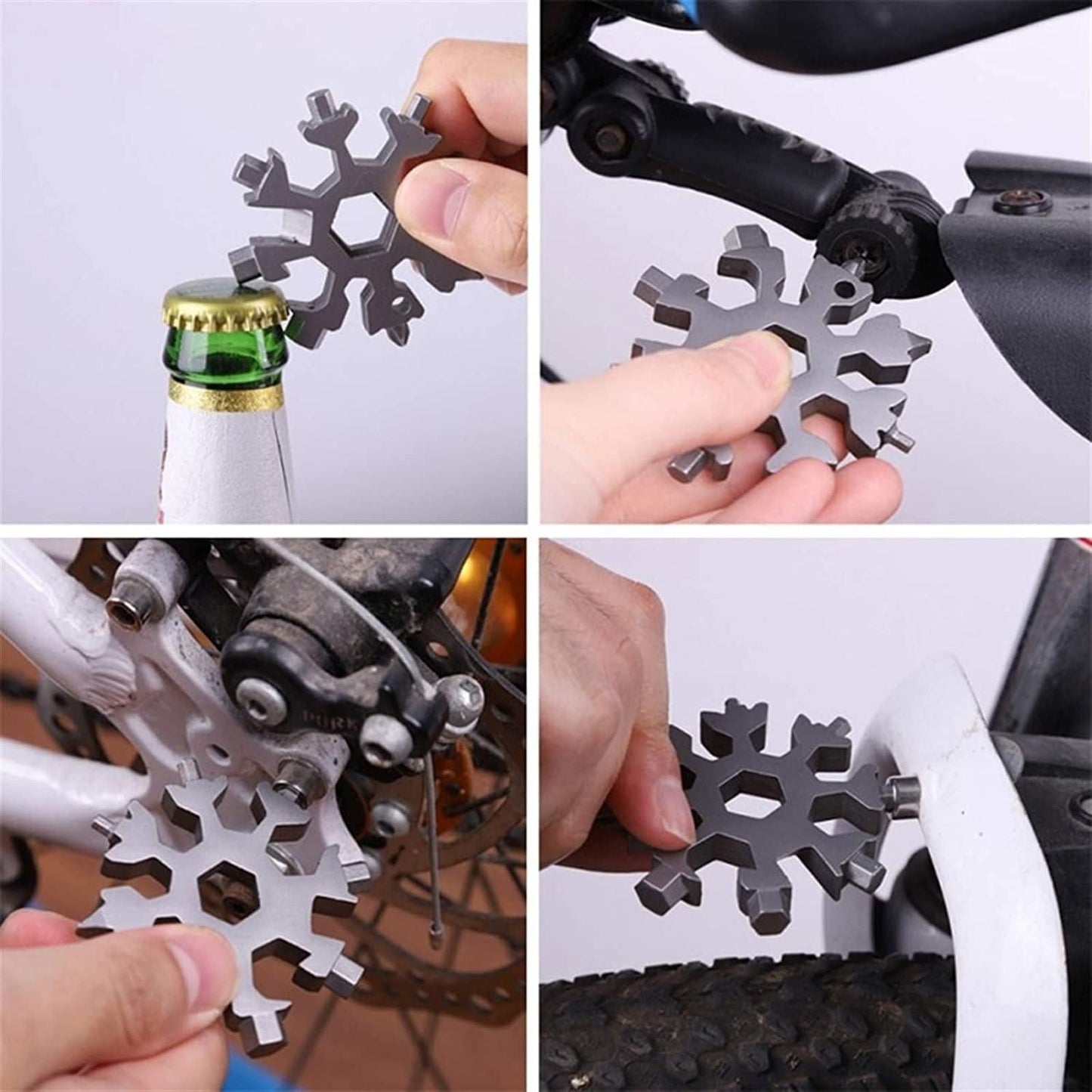 ❄️ Snowflake Keychain-Screwdriver Tool 🔧