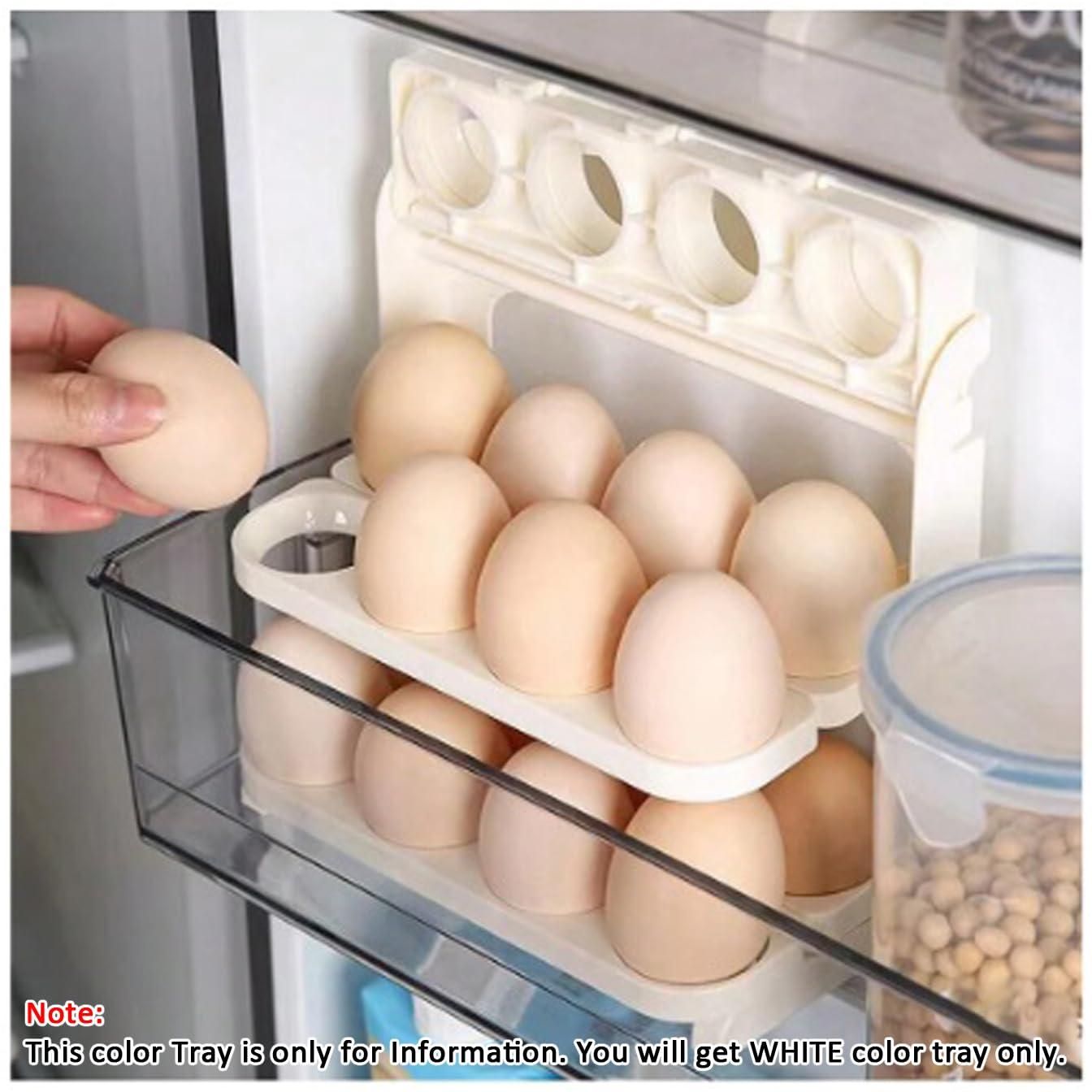 🥚 3 Layer Flip Egg Rack – Organize Your Eggs Like a Pro! 🥚