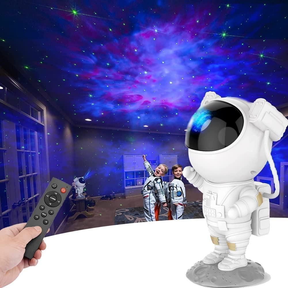 🌌 Astronaut Galaxy Projector – 360° Magnetic Head Rotation, Remote Control 🌠