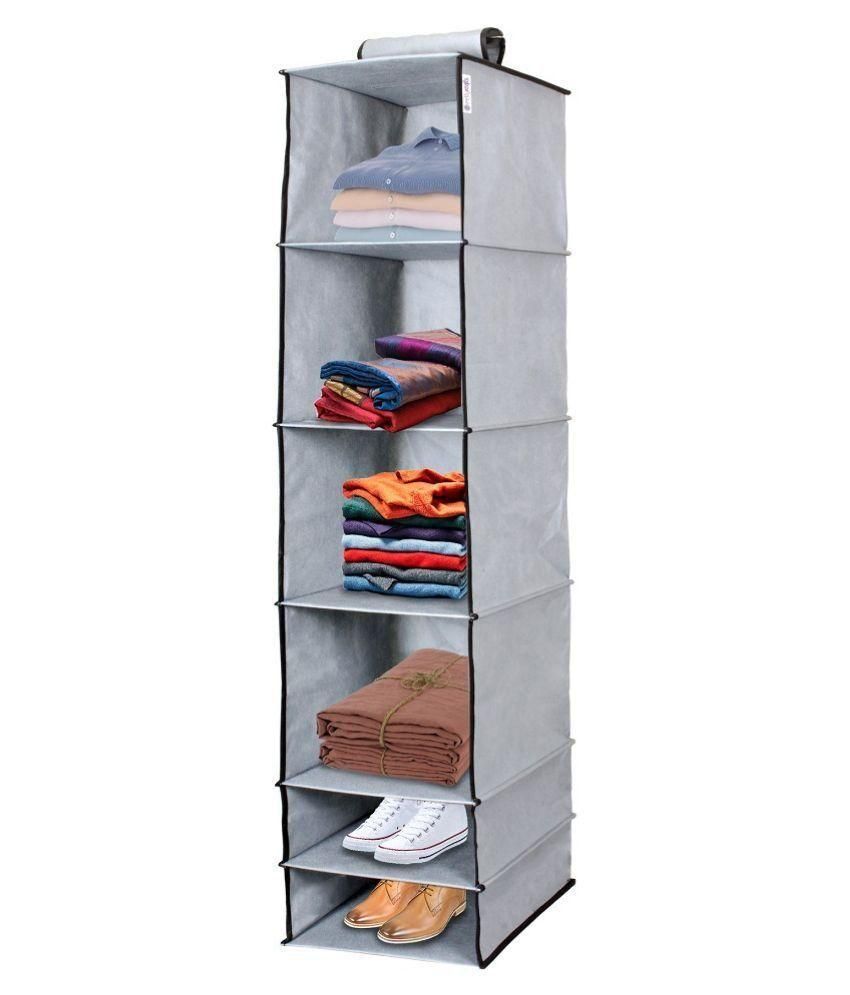 🧺 6-shelf Foldable Hanging Wardrobe Organizer
