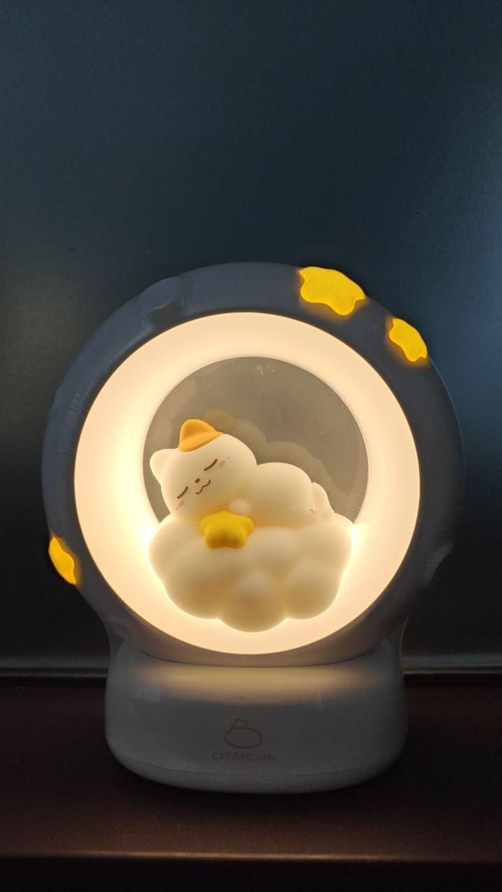 🐾 Sleeping Cat LED Night Light Lamp with Touch Control ✨