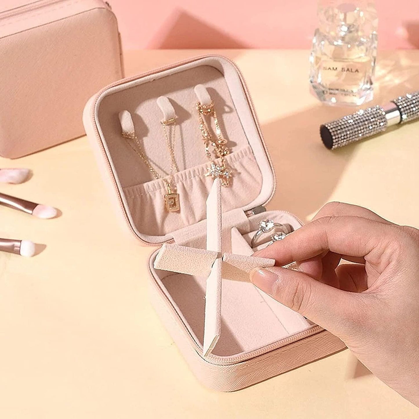 💎 Portable Travel Jewellery Organizer Pouch 🌟