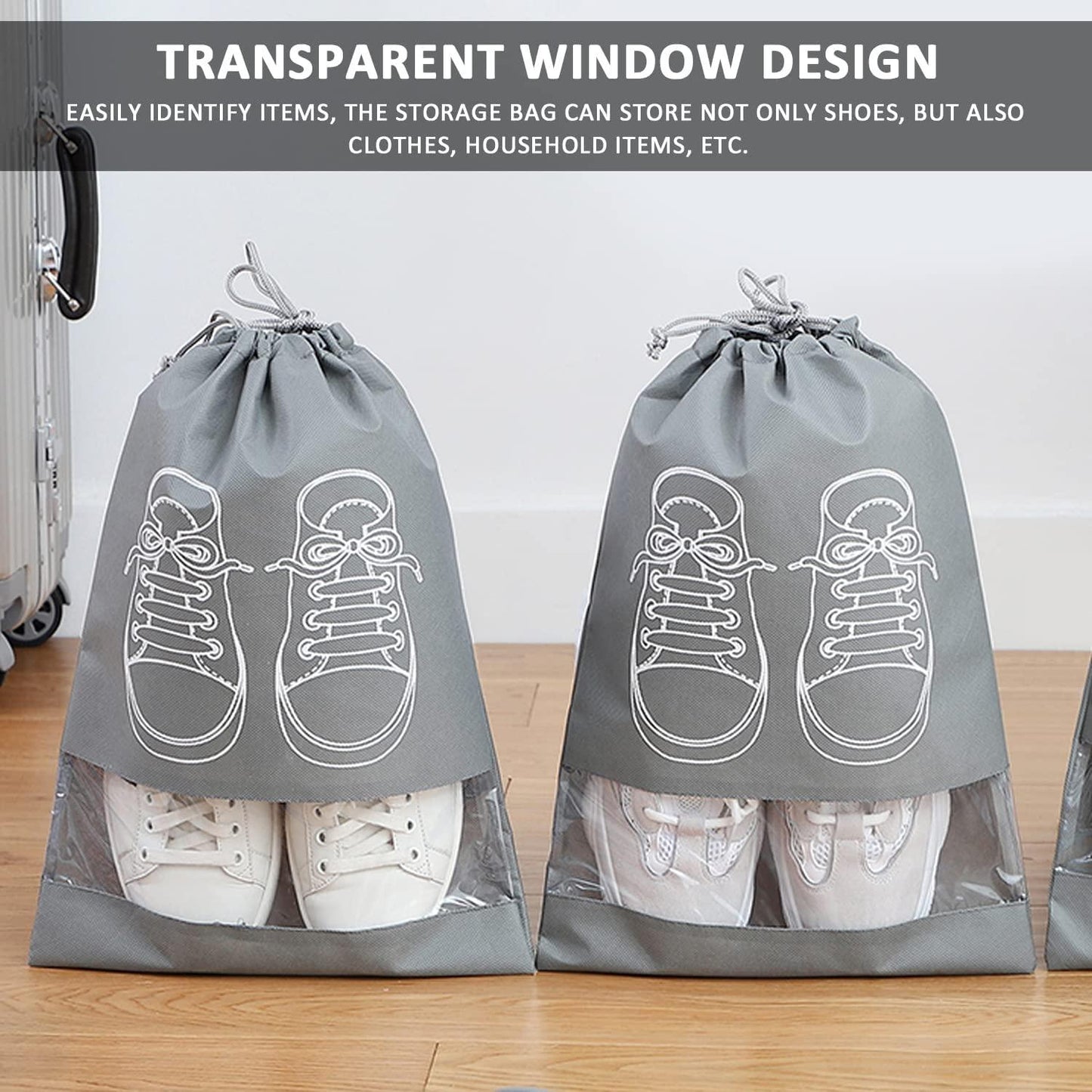 👟 Travel Shoe Organizer Bag - Pack of 5 & 10 🌟