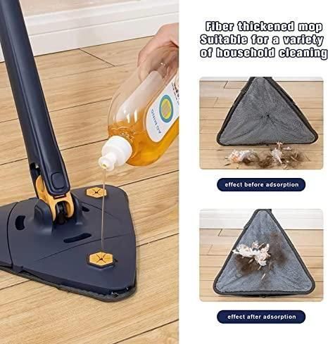 🧹 Blue Squeezing Triangle Cleaning Mop