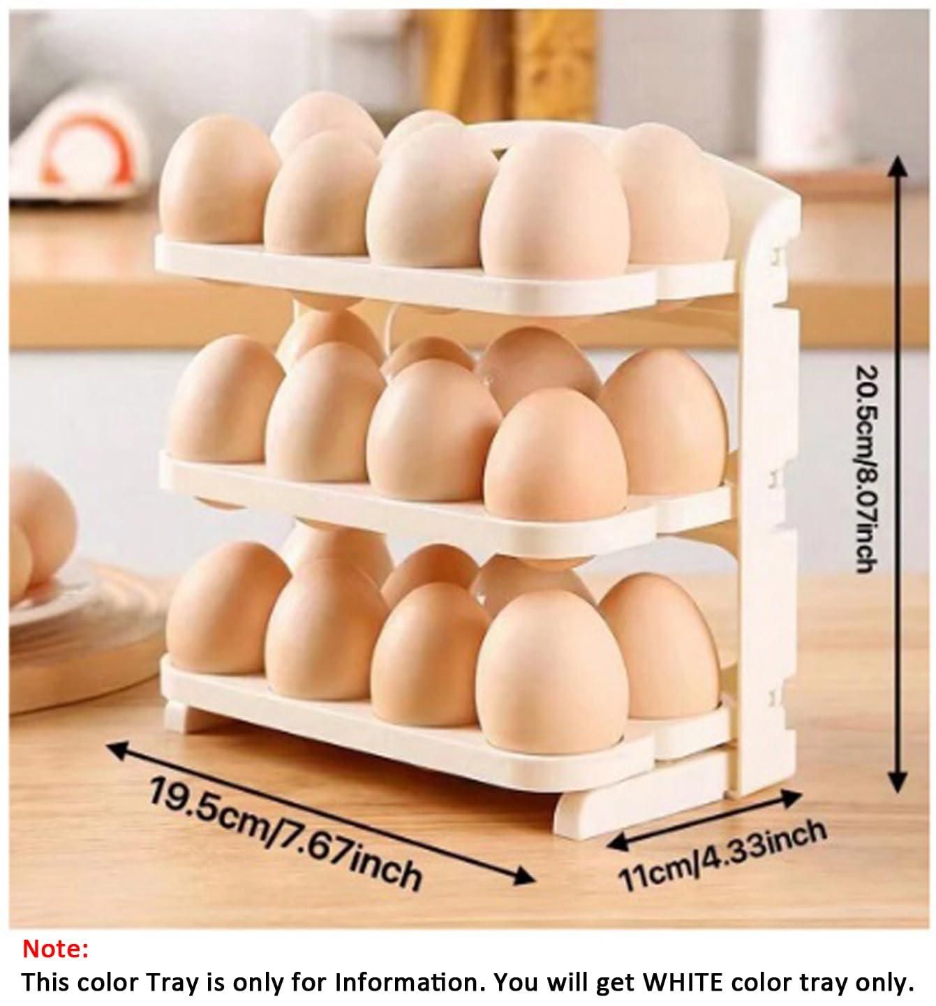 🥚 3 Layer Flip Egg Rack – Organize Your Eggs Like a Pro! 🥚
