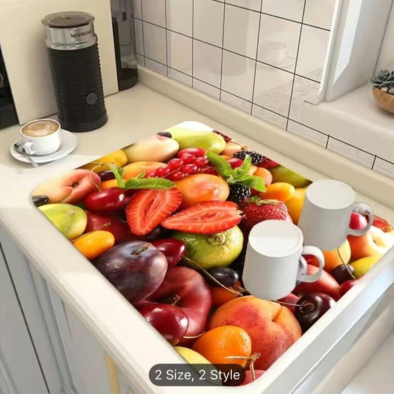🧽 Quick-Drying Dish Mat Washable
