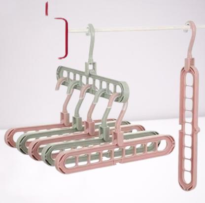 👕 Multi-Functional Adjustable & Folding Clothes Hanger-pack of 3 🌈