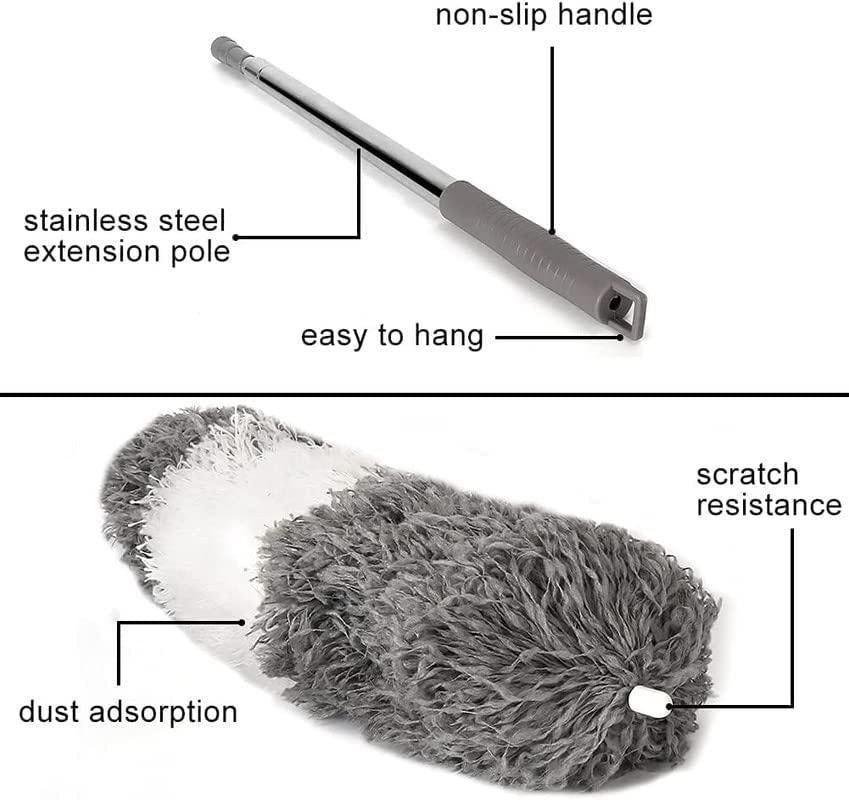 🧹 Flexible Mop Duster with Extendable Handle