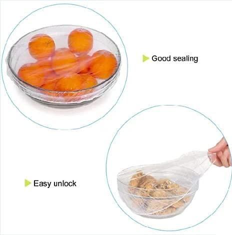 🛍️ Reusable Food Storage Plastic Covers (Pack of 100)