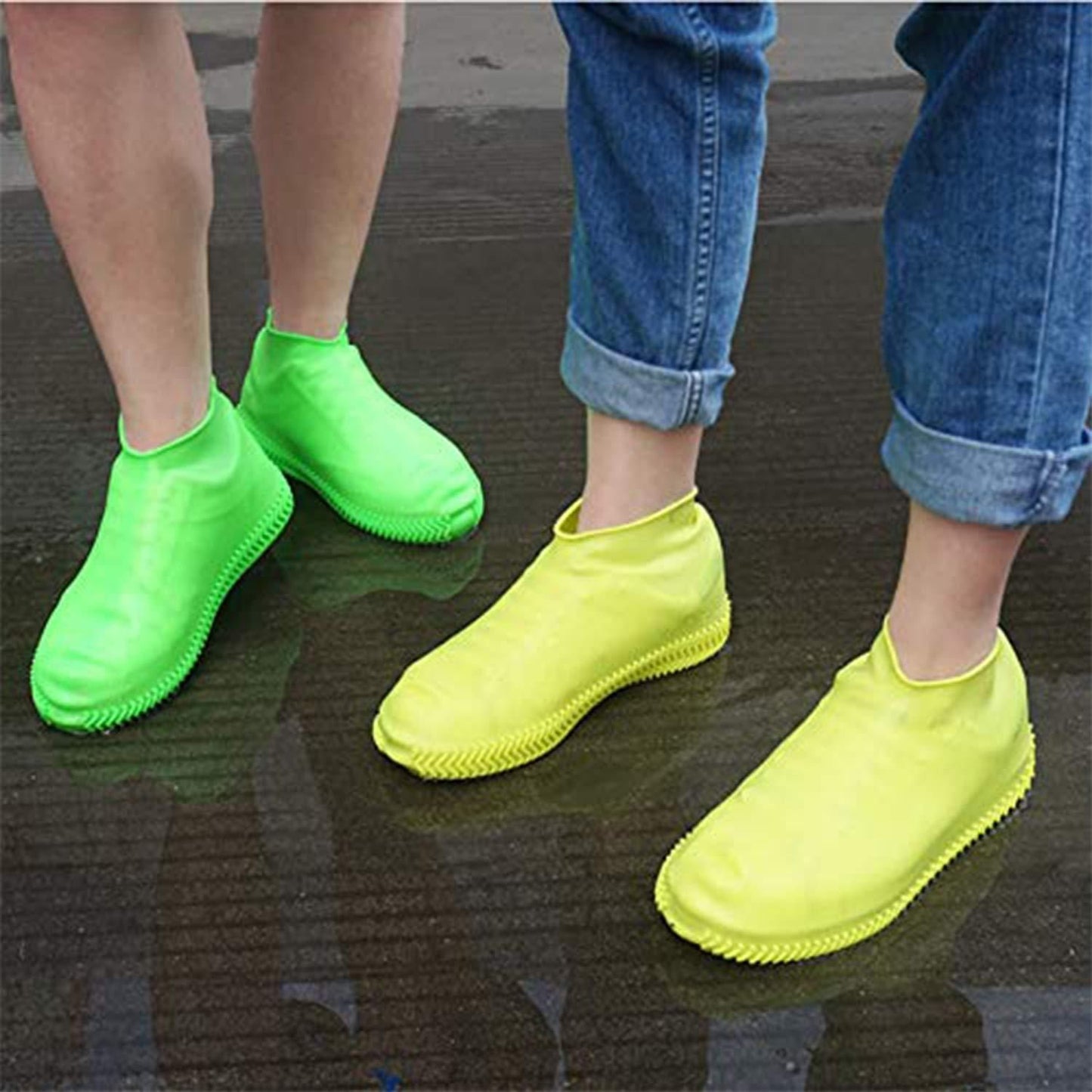 🌧️ Silicone Reusable Anti-Skid Waterproof Boot Cover Shoe Protector 👟