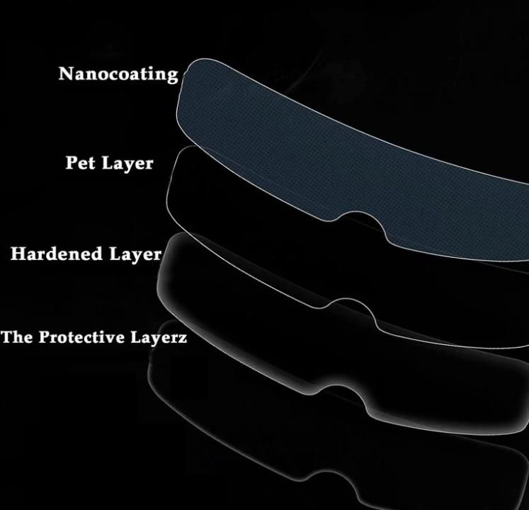 🏍️ Photochromic Anti-Fog Helmet Film