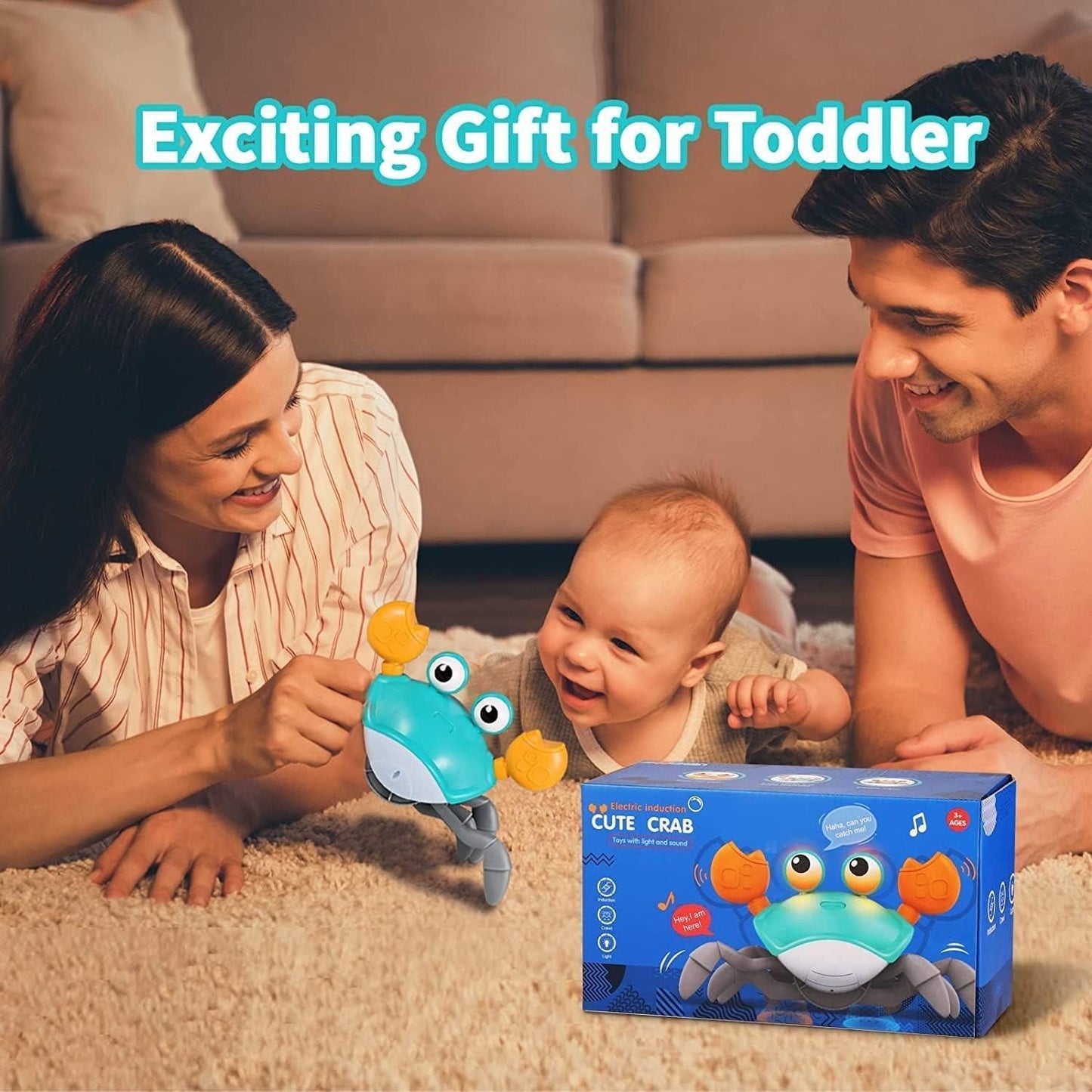 🦀 Cute Dancing Crab Toy with USB Rechargeable 🎶