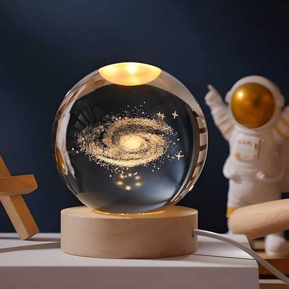 ✨ 3D Crystal Lamp Ball – Mesmerizing Lighting Magic 🌟