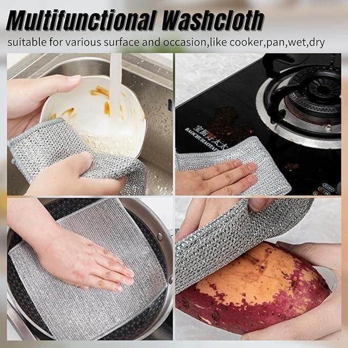 🧽 Multipurpose Wire Dishwashing Rags for Wet and Dry 🧼