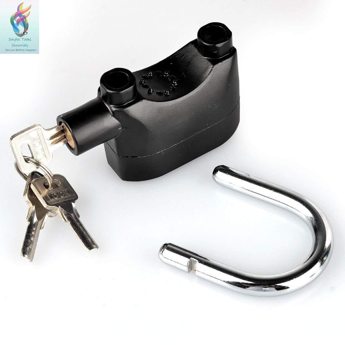 🔒 Motion Sensor Security Padlock Siren Alarm Lock 🚨