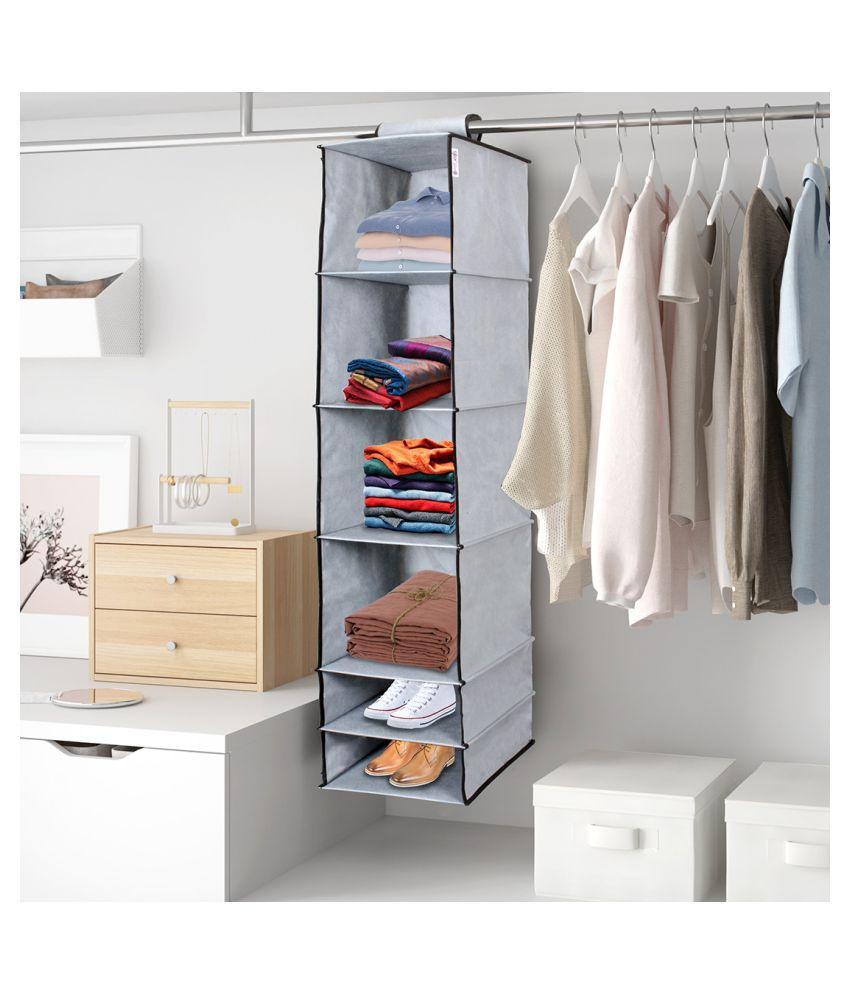 🧺 6-shelf Foldable Hanging Wardrobe Organizer