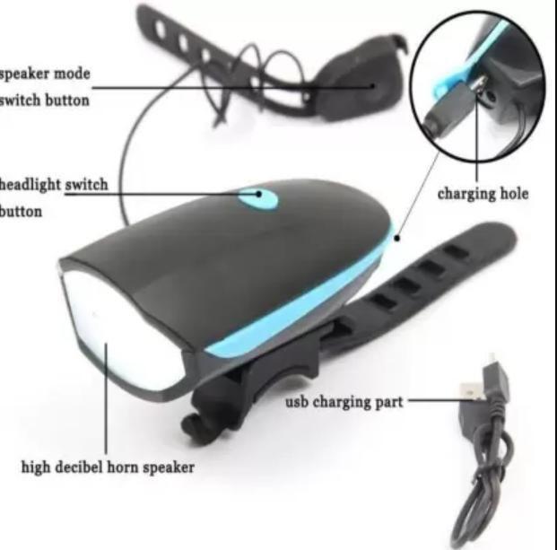 🚴 Rechargeable Cycle Light (3 Modes) 💡🔔