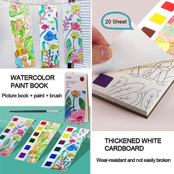 🎨 Kids Coloring Doodle Drawing Magic Water Book (Pack of 4)