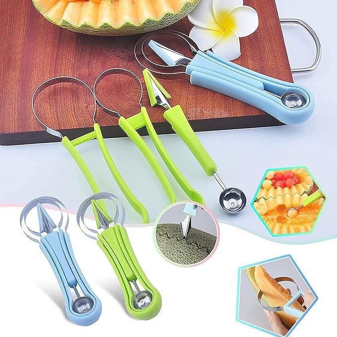 🍎 3-in-1 Fruit Carving Knife – Your Kitchen Buddy! 🍉