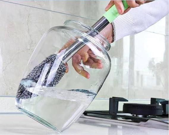 🧼 Bottle Jar Toilet Cleaner Brush Scrubber