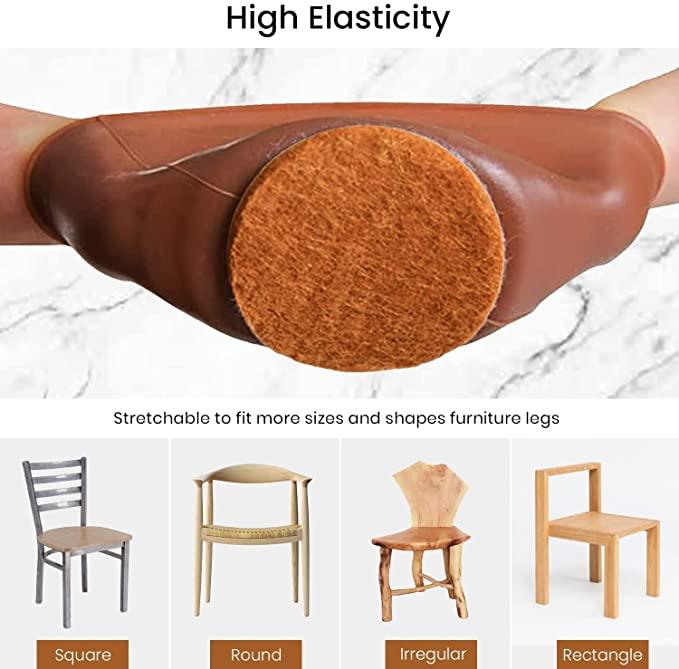 🛋️ NOBILEA Chair Leg Covers with Felt Bottom 🌟