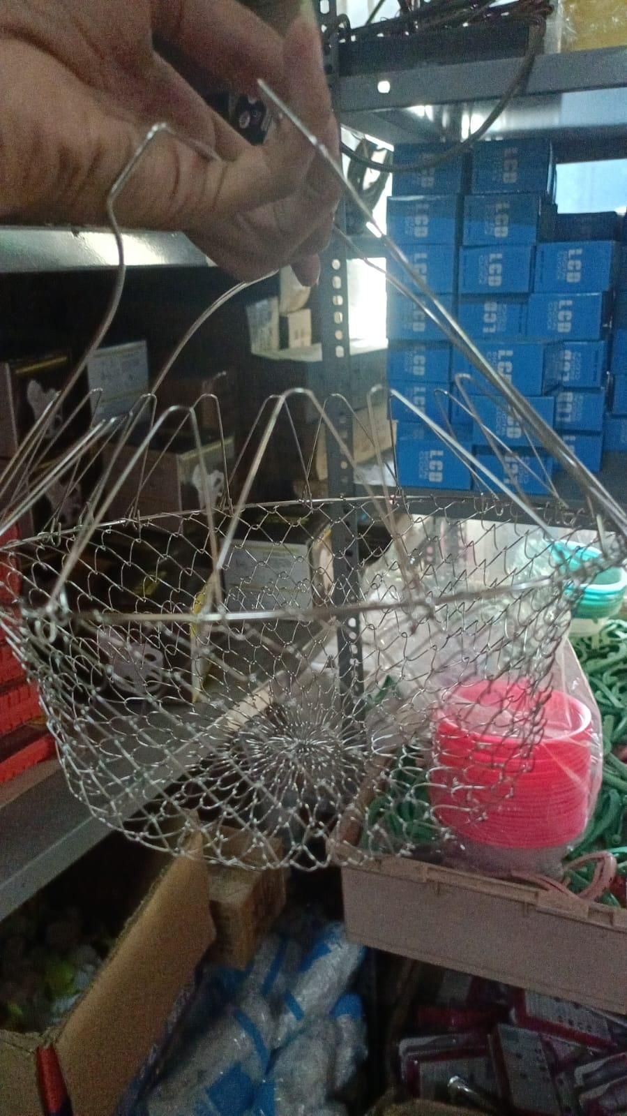 🍟 Foldable Steam Rinse Deep Frying Basket