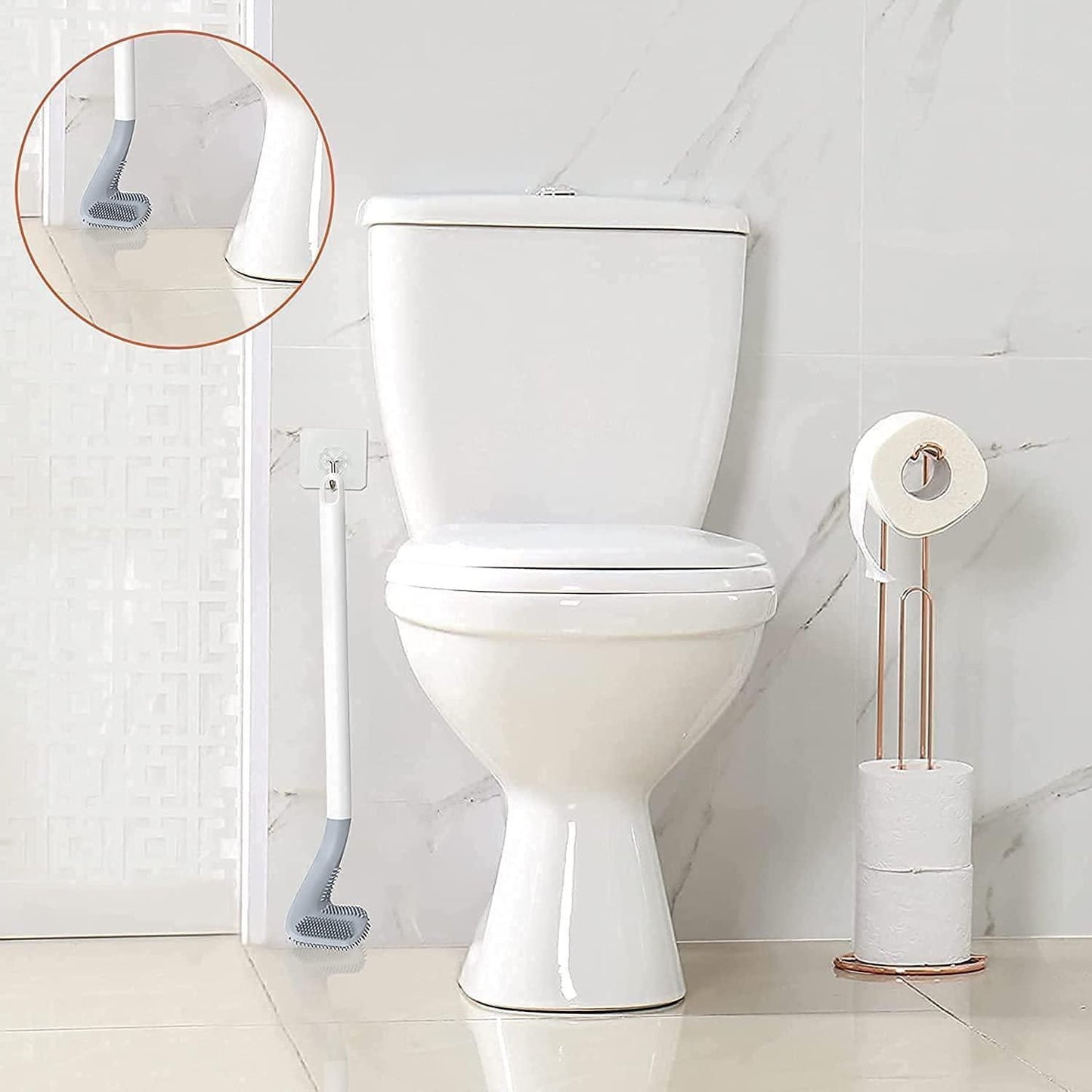 🏌️♂️ Golf Toilet Brushes – Flexible Silicone & Long Handle 🧼