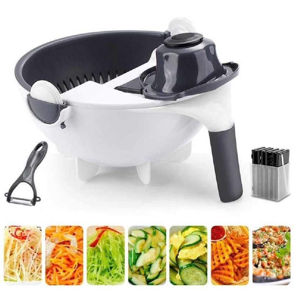 🥕 7-in-1 Multifunctional Vegetable Cutter with Drain Basket 🌟