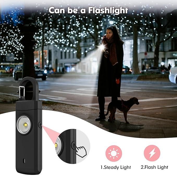 🔒 Rechargeable Personal Safety Alarm for Women 🚨