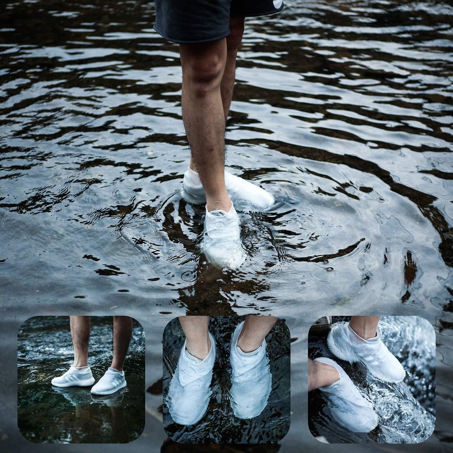 🌧️ Silicone Reusable Anti-Skid Waterproof Boot Cover Shoe Protector 👟