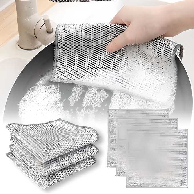 🧽 Multipurpose Wire Dishwashing Rags for Wet and Dry 🧼
