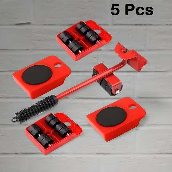 🏠 Furniture Lifter - Heavy Duty Furniture Shifting Tool Set with Wheel Pads