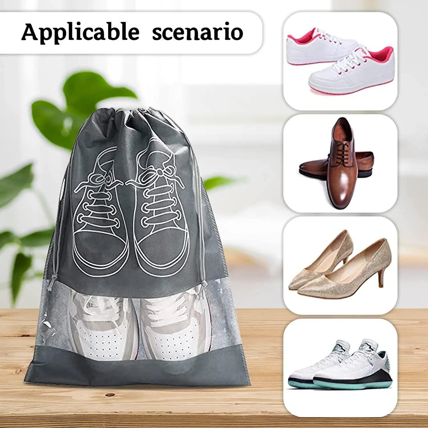 👟 Travel Shoe Organizer Bag - Pack of 5 & 10 🌟