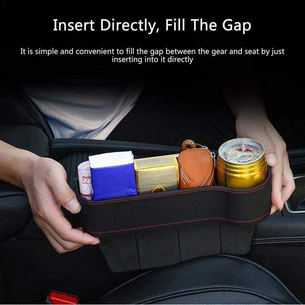 🚗 PU Leather Car Console Side Organizer for Seat Pockets 🎒