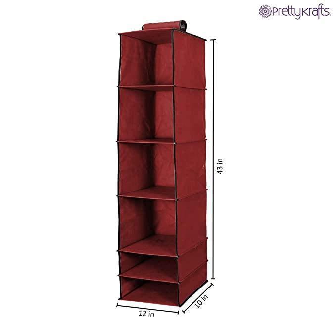 🧥👚🥿 6-Shelf Hanging Wardrobe Organizer