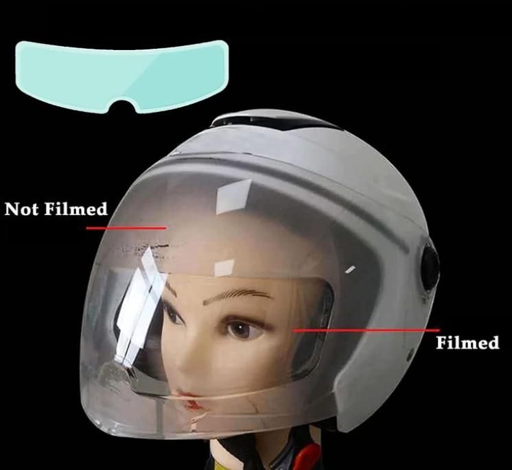 🏍️ Photochromic Anti-Fog Helmet Film