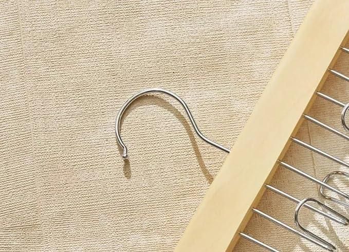 🌟 Wooden Hanger with Metal Hooks (pack of 2)
