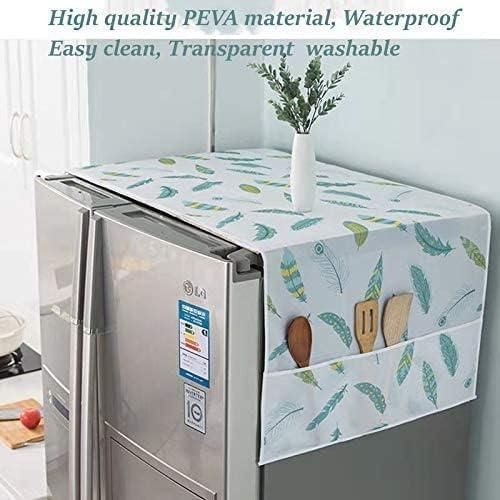 ❄️ Refrigerator Waterproof Cover with Pockets 🧊
