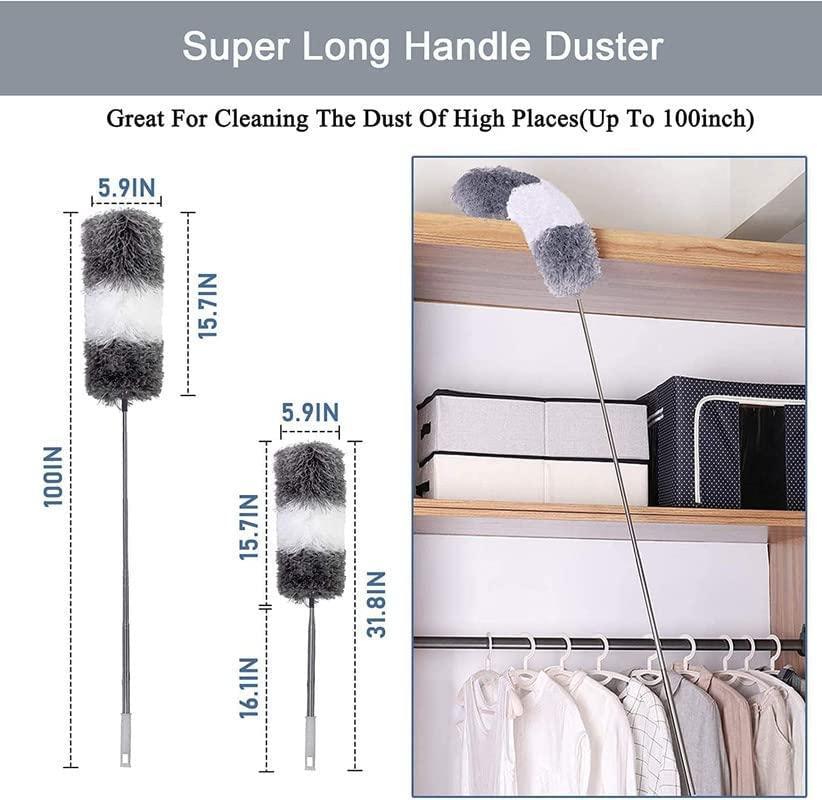 🧹 Flexible Mop Duster with Extendable Handle