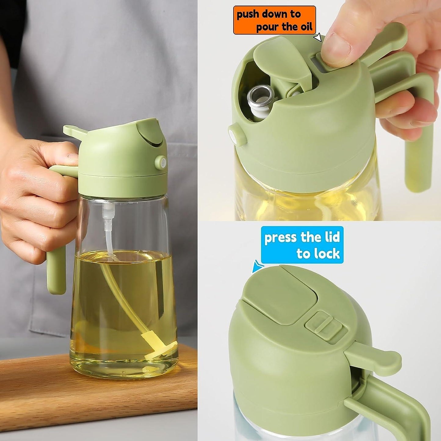 🛢️ 500ml Portable Sprayer Oil Dispenser – Cook Smarter, Anywhere! 🌟