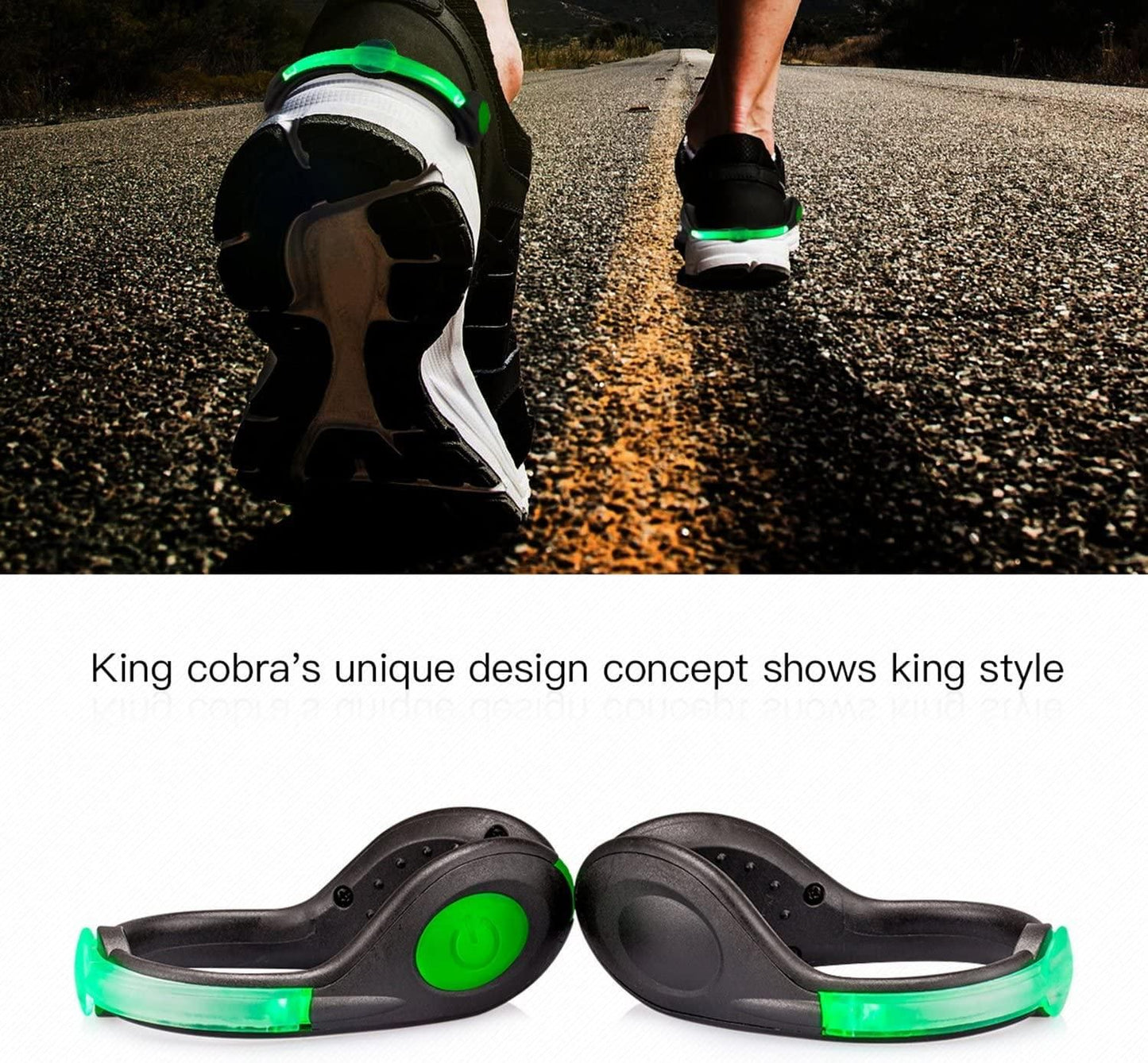 👟 LED Shoes Clip Lights USB Charging