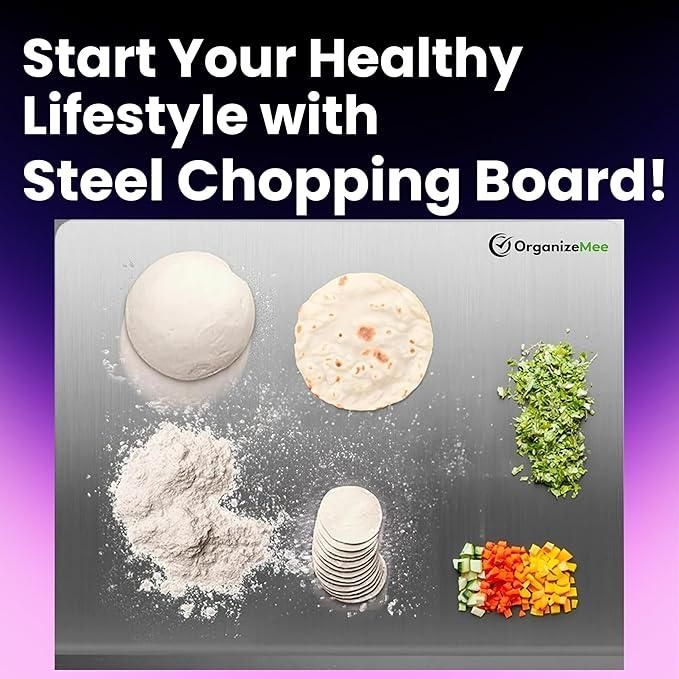 🔪 Stainless Steel Chopping Board 🥗✨