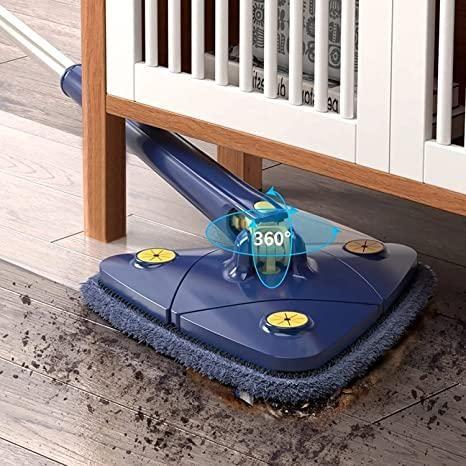 🧹 Blue Squeezing Triangle Cleaning Mop