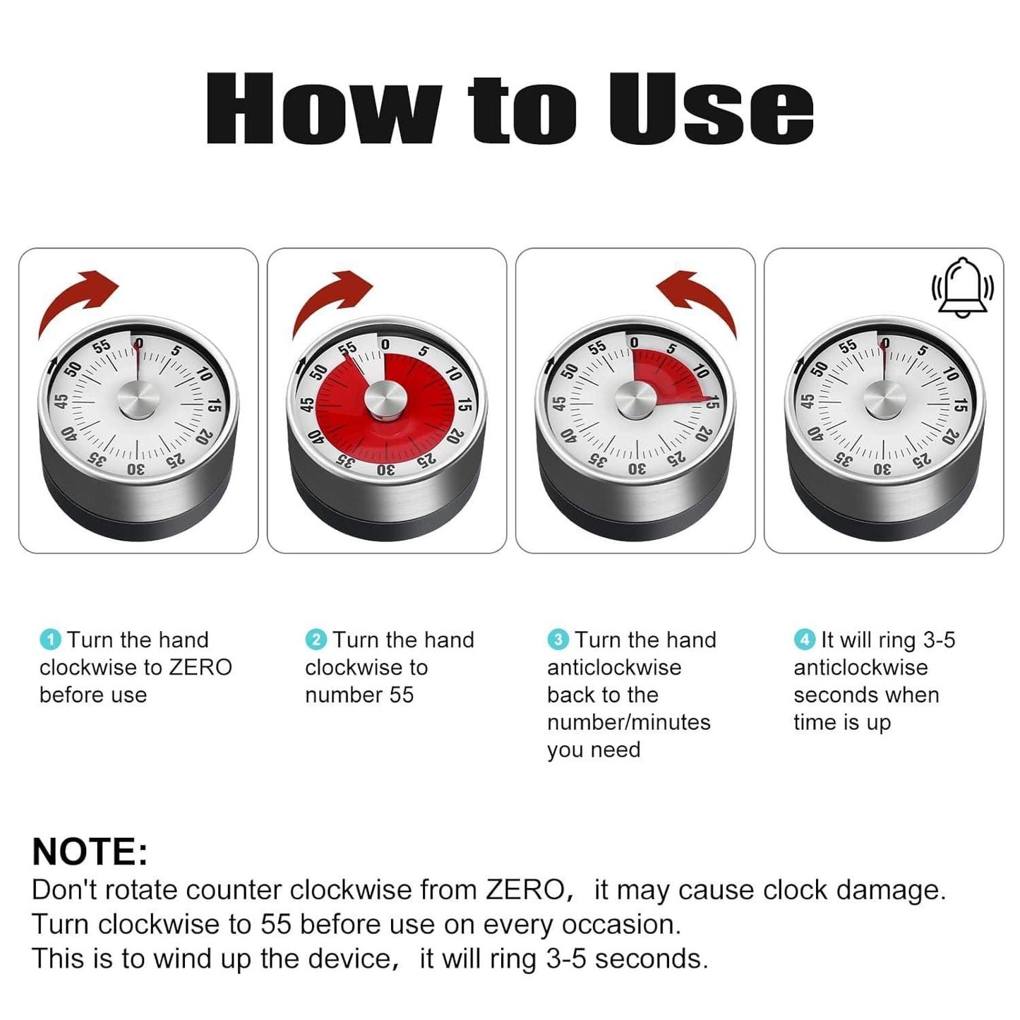 ⏰ 60-Minute Magnetic Timer