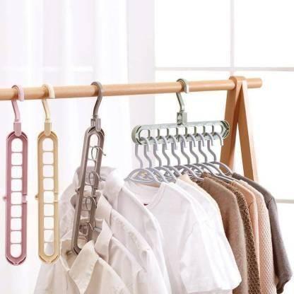👕 Multi-Functional Adjustable & Folding Clothes Hanger-pack of 3 🌈