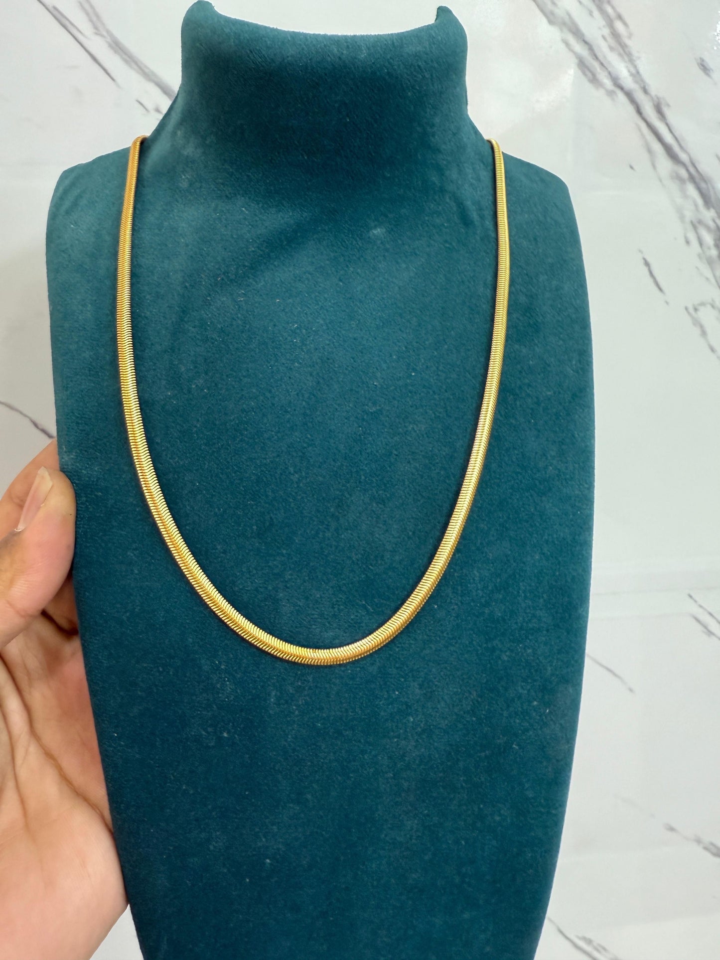 🐍 Men's Golden Snake Chain