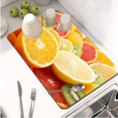 🧽 Quick-Drying Dish Mat Washable