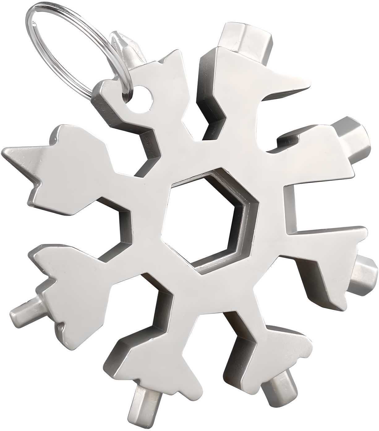 ❄️ Snowflake Keychain-Screwdriver Tool 🔧
