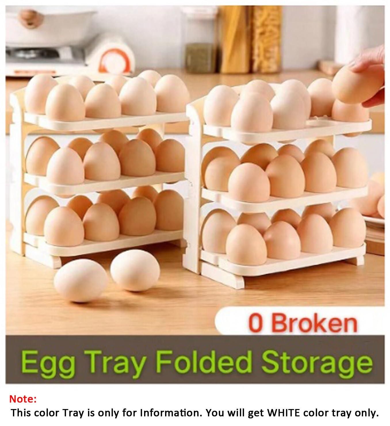 🥚 3 Layer Flip Egg Rack – Organize Your Eggs Like a Pro! 🥚