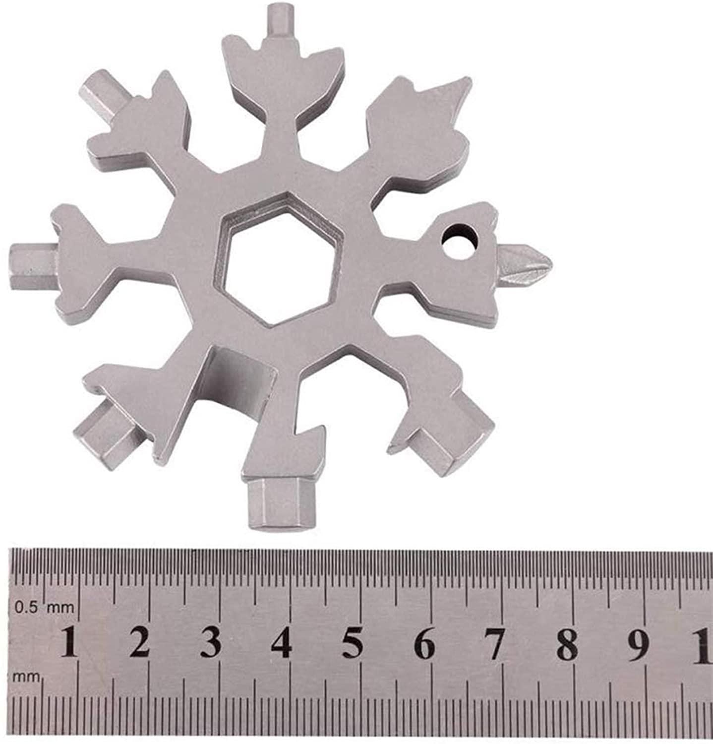 ❄️ Snowflake Keychain-Screwdriver Tool 🔧